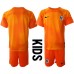 Billige Frankrig Målmand Børnetøj Hjemmebanetrøje til baby VM 2022 Kortærmet (+ korte bukser)